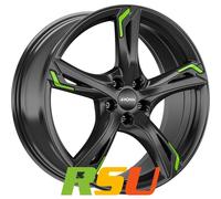 Ronal R62 Green jetblack 8.5x20" ET40 LK5 114.3 ML 82 Alufelgen 20 Zoll