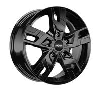 4 Alufelgen 7x17 5/160 Ford Transit Tourneo Custom Ronal R64 schwarz lackiert