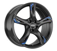 Ronal R62 Jetblack Blue Alufelge 17 Zoll ET40 5x114,3 ML82