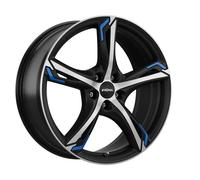 RONAL RONAL R62 BLUE jetblack-matt-frontkopiert 8.0Jx19 5x112 ET25