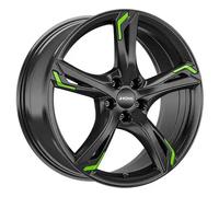 RONAL RONAL R62 GREEN jetblack 8.0Jx19 5x112 ET50