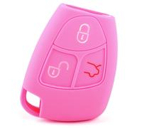 Rosa 3-T Schlüssel Schutz-Hülle Etui passt für Mercedes W203 W211 W209 W221 ye