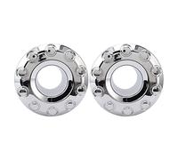 Rosvola Robuste 19,5-Zoll-Radnaben-Mittelkappe, Passend für F-450 F-550, Chromabdeckung mit 10 Ösen für 2005-2016, 2er-Pack