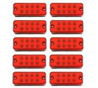 # Rot LED Umriss Position Heck Begrenzungsleuchten 24V 10 Teile Lkw Anhänger Bus