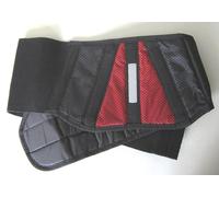 Roter Nierengurt mit grossem Klettbereich und Stretch Rot-schwarz Nierenschutz