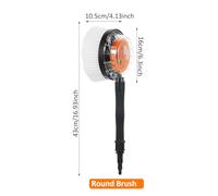 Rotierende Waschbürste, Zubehör für Hochdruckreiniger, universeller Schnellanschluss, für Auto, Zuhause, Büro, Deck, Reinigungswerkzeug, weiche PP-Borsten, effiziente (1 Stück)