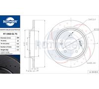 ROTINGER 2x Bremsscheibe Ø284 mm voll hinten für KIA Xceed Van Optima Hyundai CD