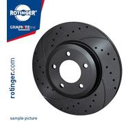 ROTINGER 2x Bremsscheibe Ø302 mm voll hinten für Audi A6 Avant 4FH C6 4F5