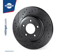 ROTINGER 2x Bremsscheibe Ø305 mm voll hinten für Chrysler Grand Voyager V Fiat