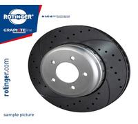 ROTINGER 2x Bremsscheibe Ø345 mm belüftet hinten für BMW 6er Cabriolet 5er E61