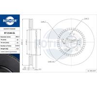 ROTINGER 2x Bremsscheibe belüftet Vorderachse für Honda CR-V I RD HR-V GH RA