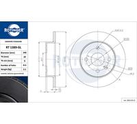 Rotinger Bremsscheiben-satz INKL. BRECK Bremsbeläge VA OPEL ASTRA MERIVA GL