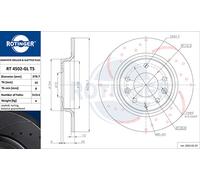 ROTINGER 2x Bremsscheibe hinten Ø280 mm für Mazda MX-5 III NC 1.8 2.0 Premacy