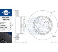 ROTINGER 2x Bremsscheibe hinten Ø303 mm belüftet für VW Crafter 30-50 Kasten