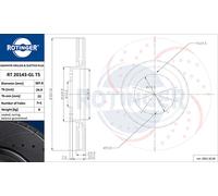 Rotinger Graphite Line Sport-Bremsscheiben vorne - Astra F G H Zafira A B C