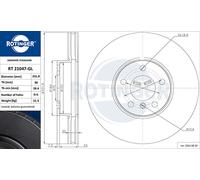 ROTINGER 2x Bremsscheibe vorne Ø332 mm belüftet für BMW X5 F15 F85 xDrive30d