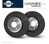 Rotinger High Performance Graphite Sport-Bremsscheiben Hinterachse - Audi A3 TT