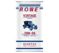 ROWE HIGHTEC VINTAGE SAE 20W-50 UNLEGIERT Motorenöl für Oldtimer 5 Liter
