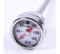 RR Öltemperatur Anzeige Ölthermometer Direktanzeiger für Kawasaki KFX 700 WEISS