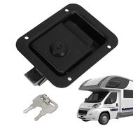 Rrlihjgu Autoschloss für Anhänger, Flachschloss für LKW | Anhänger aus Edelstahl 5 x 4 Zoll, Autoschloss | Rostfreies Türschloss mit hoher Sicherheit, Zubehör