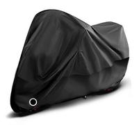 RRUFD Motorrad Abdeckungen für Yamaha MT-09 RN29 2013 2014 2015 2016, 190T Motorradabdeckung Motorradplane Motorrad Schutzhülle Kratzfestes Wasserdicht mit Schlossloch,B Without-Black