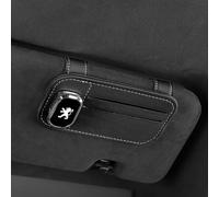 RSFIL Brillenhalter für Auto Sonnenblende für Peugeot 206 208 3008 307 207 301 308 5008 2008, Auto Visier Brille Halterung Ticket Karten Clip Brillen Halterung Visier Magnetische Gläser Aufhänger