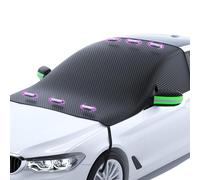 RSFIL Frontscheibenabdeckung Auto für VW ID3, Magnet Winter Auto Windschutzscheibe Abdeckung Scheibenabdeckung Gegen Schnee Frost und Sonne Auto abdeckplane Winter,Green