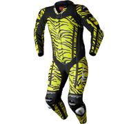 RST Pro Series Evo Airbag Ltd. Tiger 1-Teiler Motorrad Lederkombi, schwarz-gelb, Größe 3XL für Männer