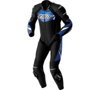 RST Tractech Evo D3O perforierte 1-Teiler Motorrad Lederkombi, schwarz/blau, Größe 3XL