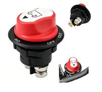 Ruayia Batterieschalter Auto Batterie Trennschalter 100A Auto Batterietrennschalter Hauptschalter 12V-24V Batterie Trennschalter für Wohnmobile,Lastkraftwagen,Jachten, Lieferwagen,IP56 Wasserdicht