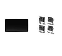 Rückansicht Kamera 10,36" 4CH WiFi Wireless iOS Und Android AI Blind Spot BSD Alarm DVR Record Monitor IR Cam Für LKW Bus Rückkamera(2BSD with IR Camera,128G TF Card)