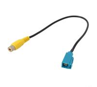 Rückfahrkamera Adapterkabel für fakra Buchse auf für rca Videoeingang | für fakra Buchse zu , & Play, kein Kabelschneiden, 30cm Länge, stabile Verbindung
