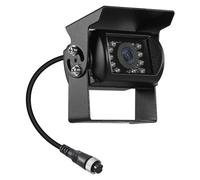 Rückfahrkamera, HD 18 Infrarot LEDs Nachtsicht Rückfahrkamera mit 4 Pin Aviation Stecker, IP68 wasserdicht, 100° Weitwinkel, geeignet für LKW/Anhänger/Busse/Lieferwagen (9-36 V)