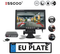 Rückfahrkamera Kennzeichenhalter Nummernschild Sensoren Mit 7'' LCD Monitor Auto