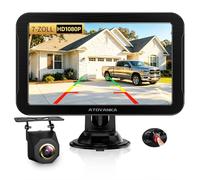 Rückfahrkamera Nachrüsten 7-Zoll Monitor, 12V Weitwinkel Rückfahrkamera