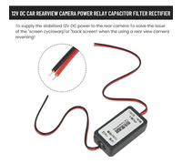 Rückfahrkamera Relais Kondensator Filter für Auto Videobilder 12V Gleichrichter