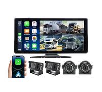 Rückfahrkameras 1036'' Wireless Android Auto 4CH Touchscreen Monitor Mit 1080 Vorderseite Hinten Kamera Für LKW Anhänger Bus RV Rückfahr Kamera(No,Monitor add 649)