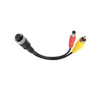 Rückfahrkameras 4-poliger Aviation Head-Stecker/Buchse Auf RCA AV/Buchse DC Mehrfachkabel-Steckeradapter-Konverter Für Den Rückfahrkamera-Monitor Im Auto Rückfahrkamera Auto(4PinM-RCAm-DCm)