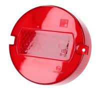 Rücklichtglas rot 100mm (2-Schrauben-Version) für Simson S50, S51, S70, KR50