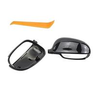 Rückspiegel Rückspiegelabdeckungen Für Seitenspiegel, Für Golf 5, 6 Plus, Für Jetta MK5, Für Passat B5. B6 EOS, Ersatz In Schwarz-Carbonfaser-Optik(Black)