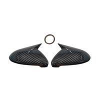 Rückspiegelkappe 2x Carbon Look Seitenspiegelabdeckung Für VW Für Golf 7 MK7 MK7.5 Für GTI R Für GTE Für GTD 2014 2015 2016 2017 2018 2019 Auto Spiegelkappen(Carbon fiber pattern)