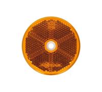 Hänger Reflektor Seitenstrahler Rückstrahler Gelb Orange Rund 60mm E20 Katzenauge