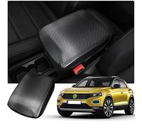 Ruiya Kompatibel mit VW T-ROC 2018-2024 2025 Armlehnenbezüge, Mittelarmlehne Abdeckung Mittelkonsole Armlehnenbezug Armlehnen Abdeckung T-ROC Mittelarmlehnenabdeckung T-ROC Zubehör