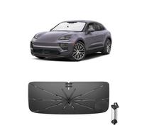 Ruiya Upgrade 2026 Hitzeschutz Windschutzscheiben Sonnenschutz Kompatibel mit Porsche Macan 2015-2026, Frontscheiben-Schirm Frontscheibenabdeckung mit UV-Schutz Sonnenblende
