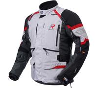 Rukka Madagasca-R Motorrad Textiljacke, schwarz-grau-rot, Größe 48 für Männer