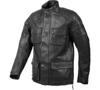 Rukka R.S. Zoorace Motorrad Lederjacke, schwarz, Größe 52 für Männer
