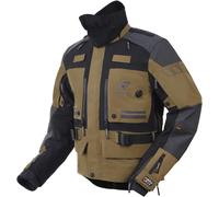 Rukka TitanTrail-R wasserdichte Motorrad-Textiljacke, braun/grau, Größe 52