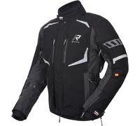 Rukka Ventu-R wasserdichte Motorrad Textiljacke, schwarz/dunkelgrau, Größe 52