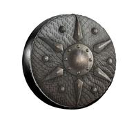 Runde Metallschild Viking Reserveradabdeckung Retro Mittelalter Reifen Radabdeckungen Wetterfest Rad Reifenschutz Wasserdicht Reifenabdeckungen Universal für Anhänger RV SUV Geländewagen Wohnmobil 17