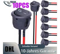 Runde Wippschalter ON-OFF Kippschalter KFZ Schalter für Motorrad Limousine Boot